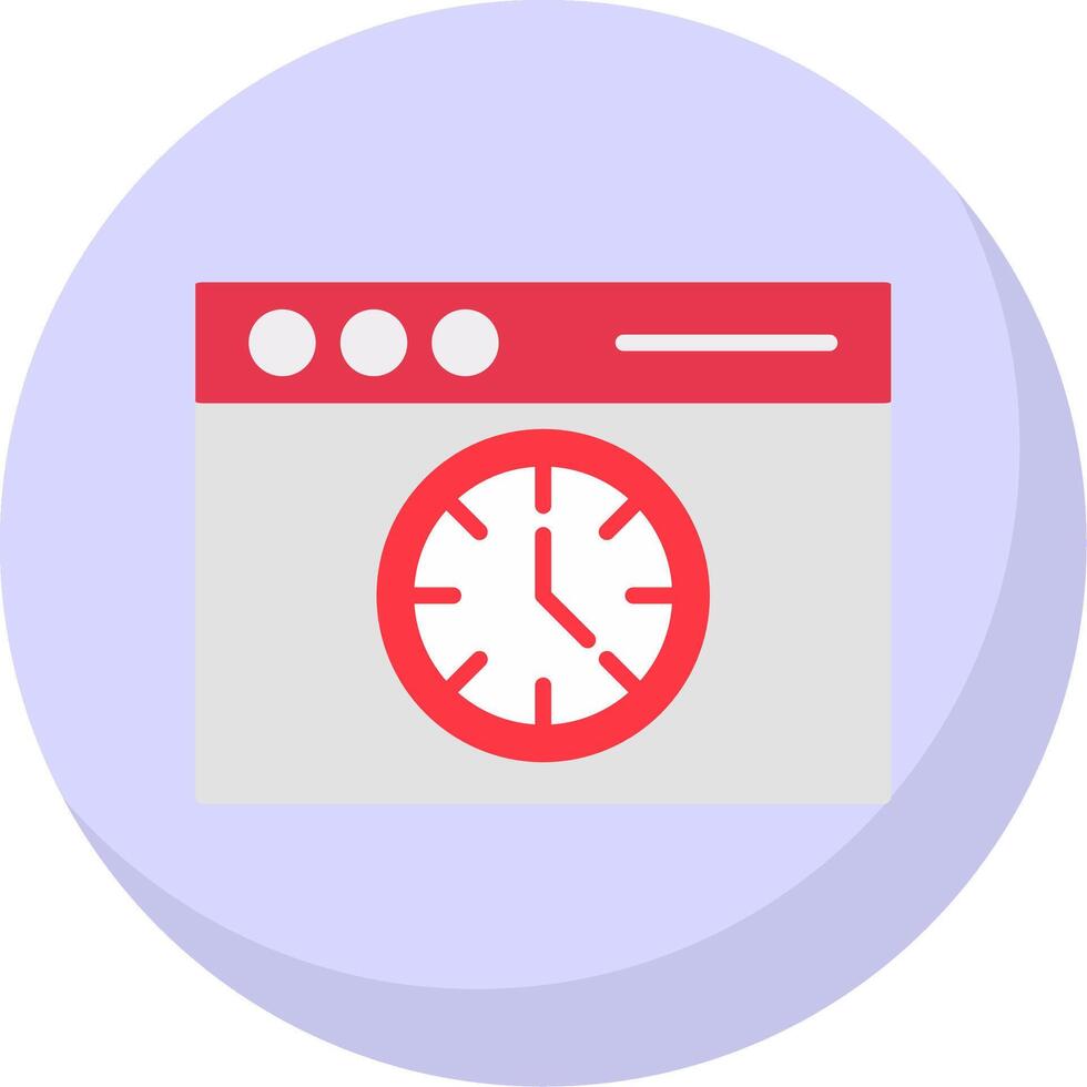 Page Speed Flat Bubble Icon vector