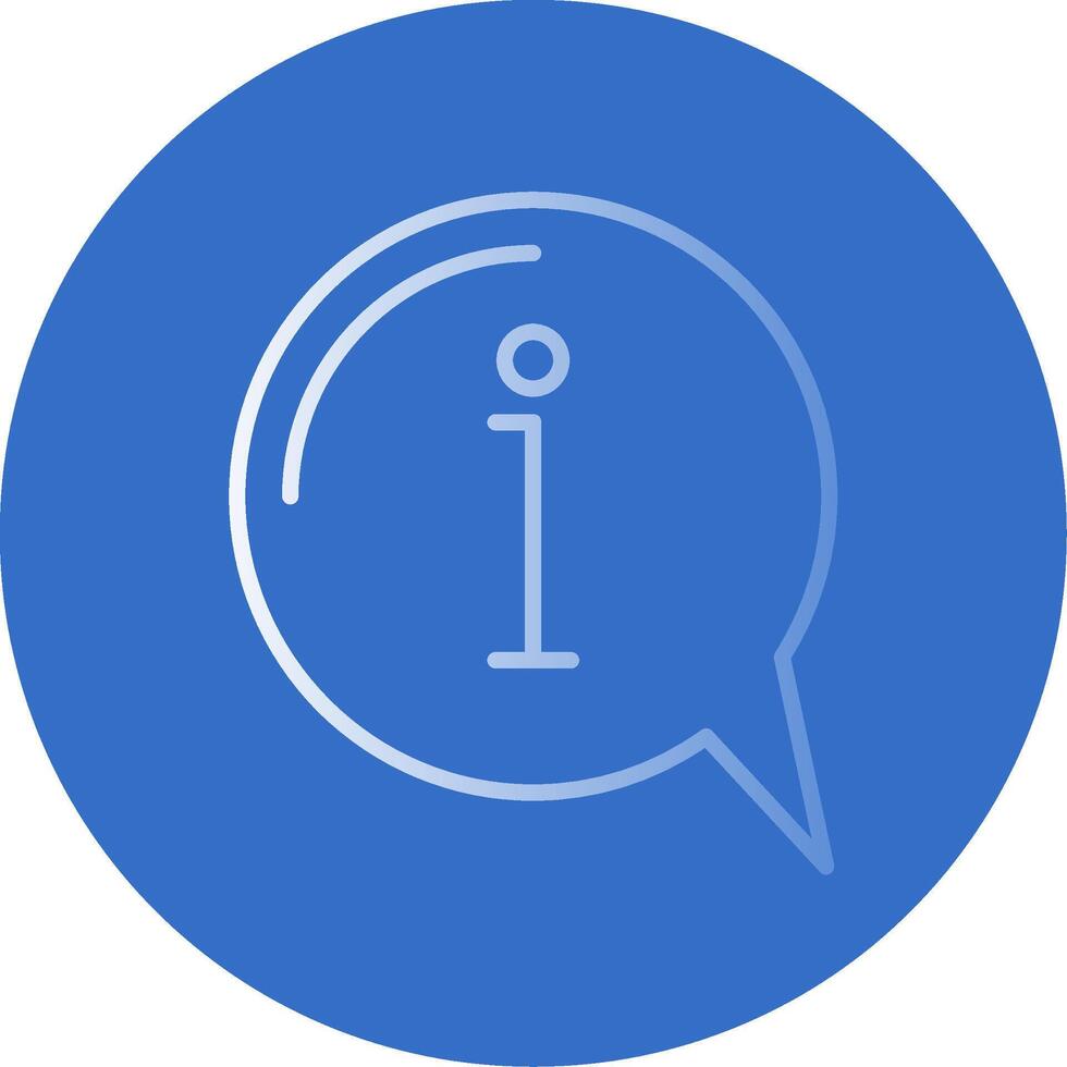 Information Flat Bubble Icon vector