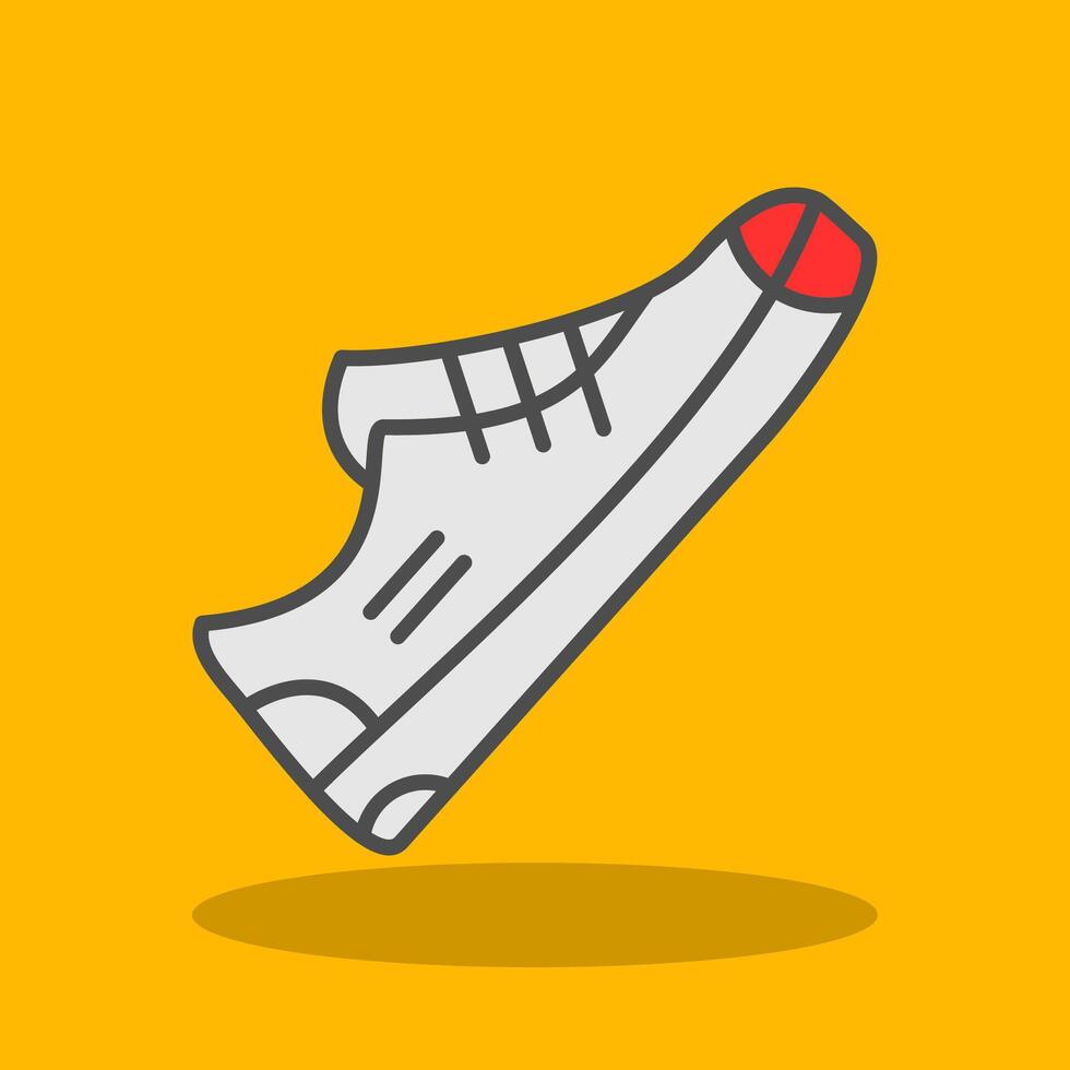 Shoe Filled Shadow Icon vector