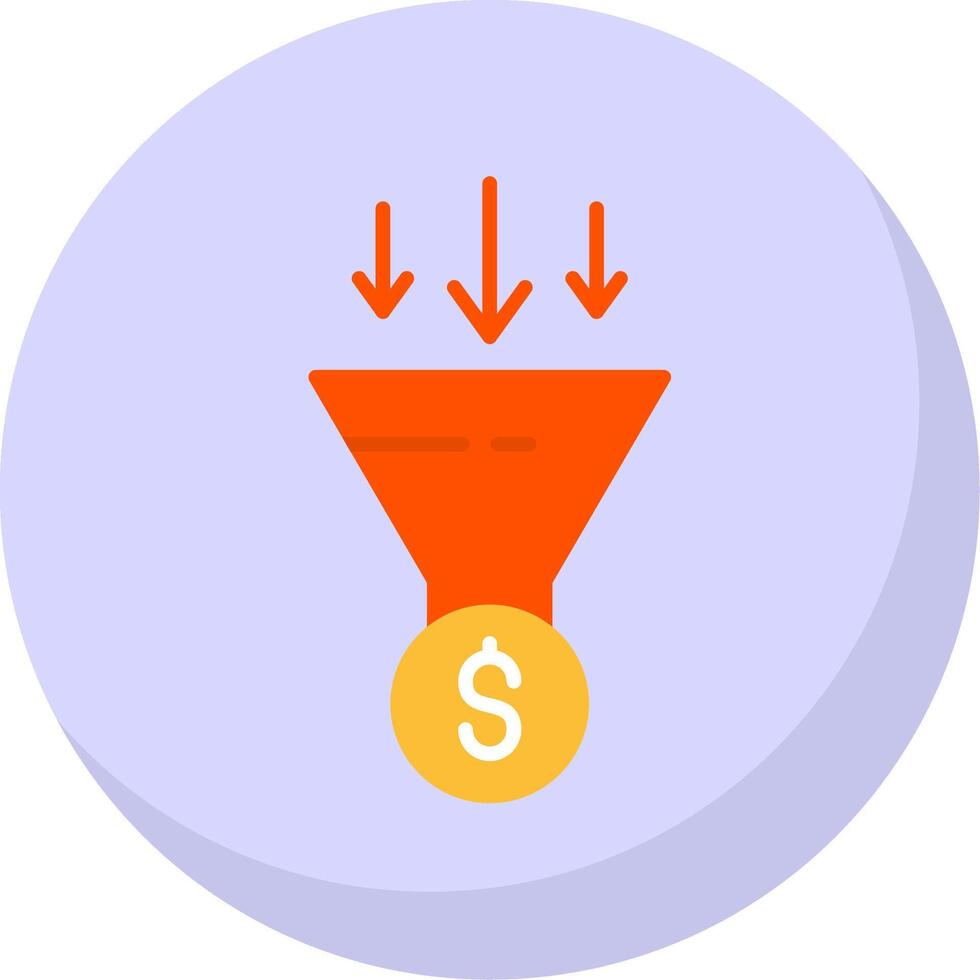 Conversion Optimization Flat Bubble Icon vector