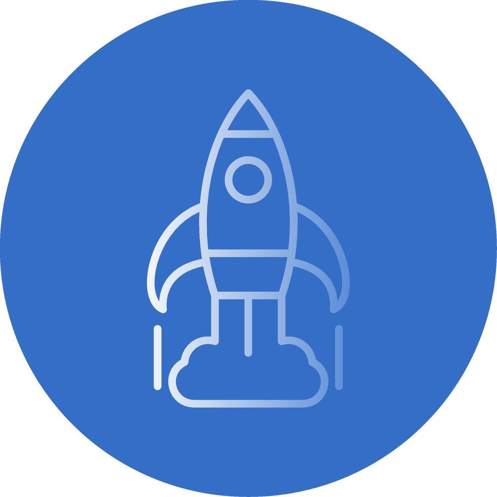 Business Startup Flat Bubble Icon vector