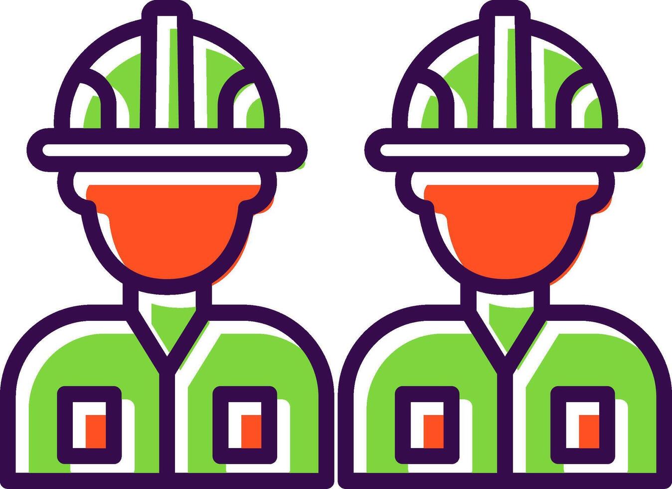 Worker filled Design Icon vector