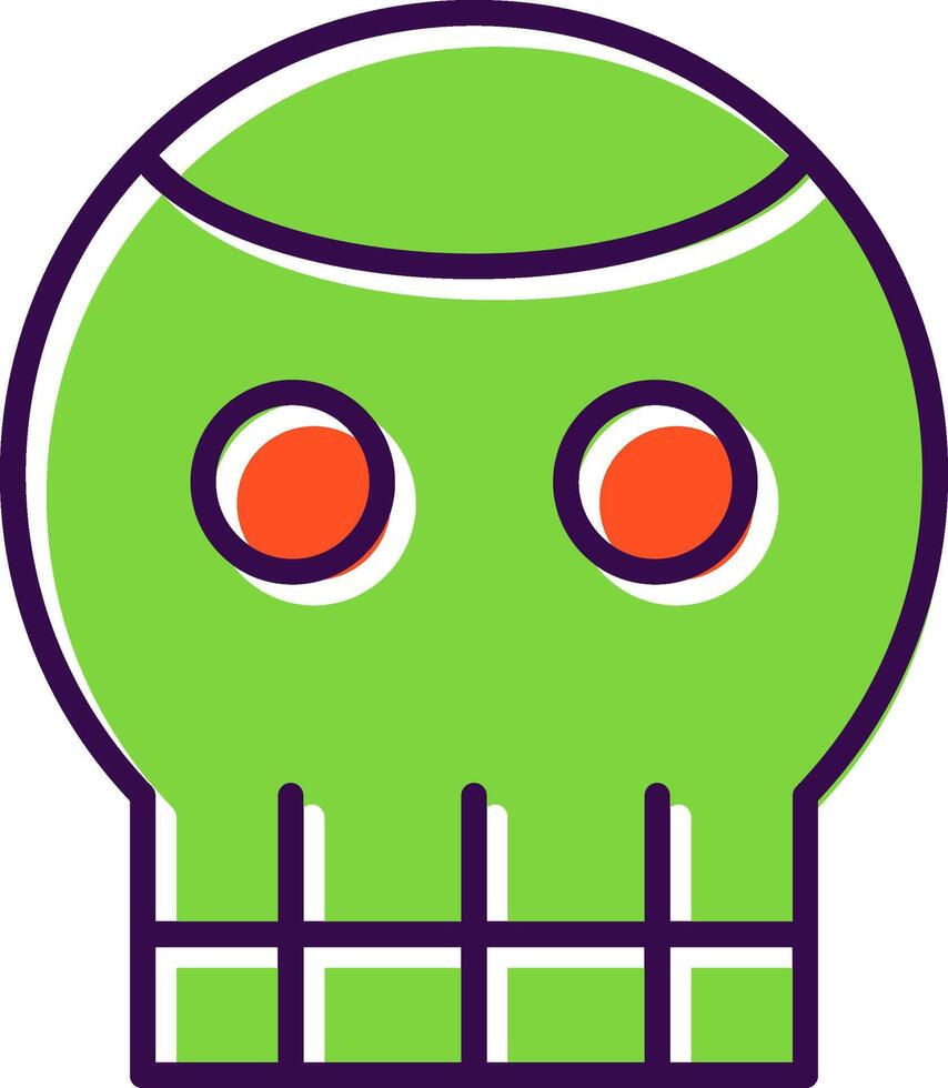 Skull filled Design Icon vector