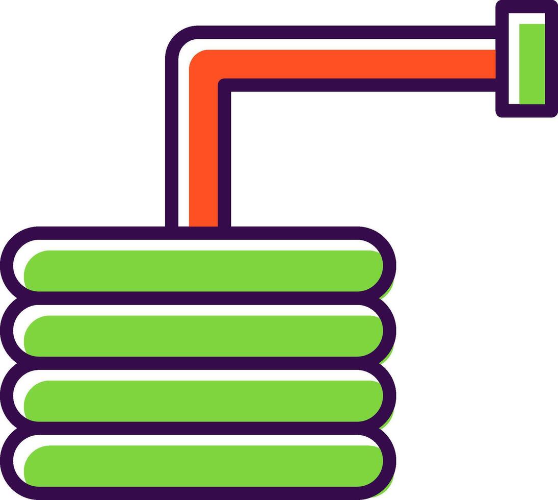 Water Hose filled Design Icon vector