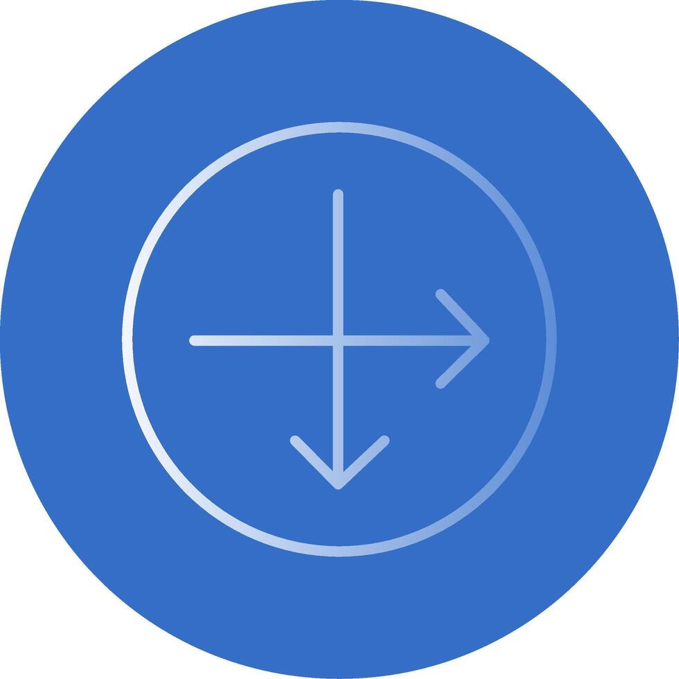 Intersect Flat Bubble Icon vector