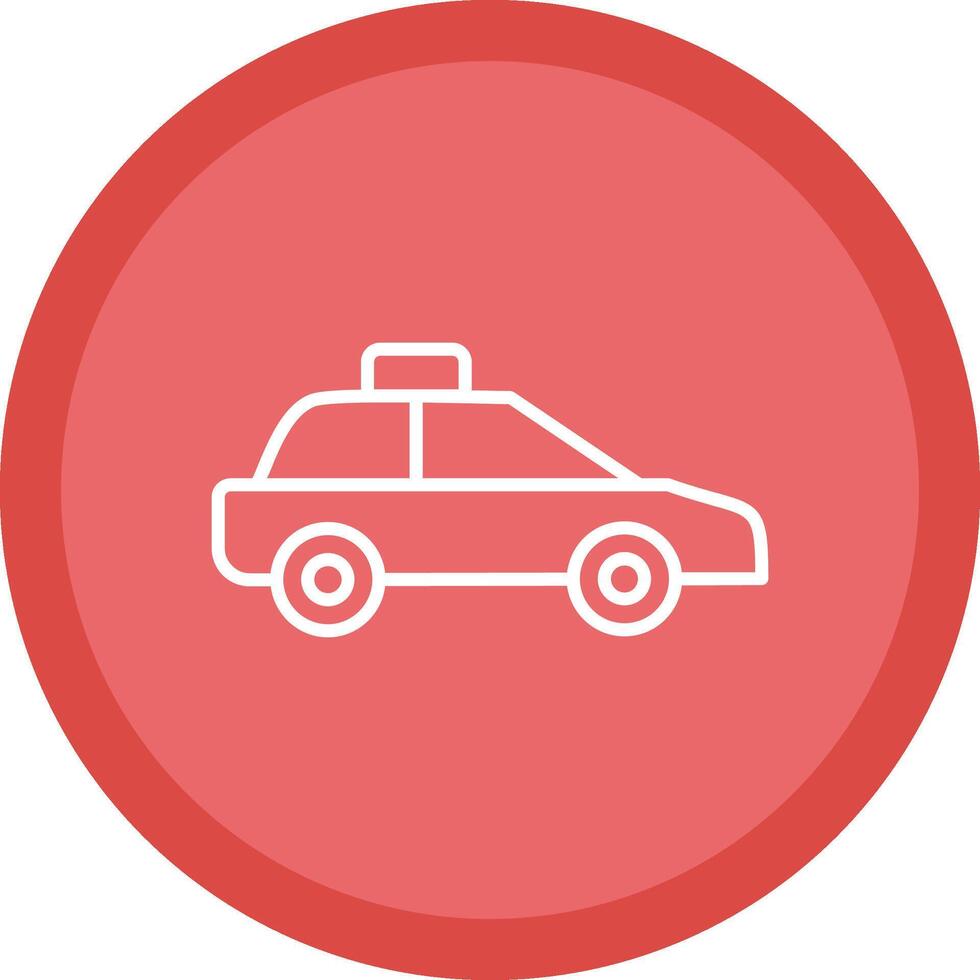 Car Line Multi Circle Icon vector