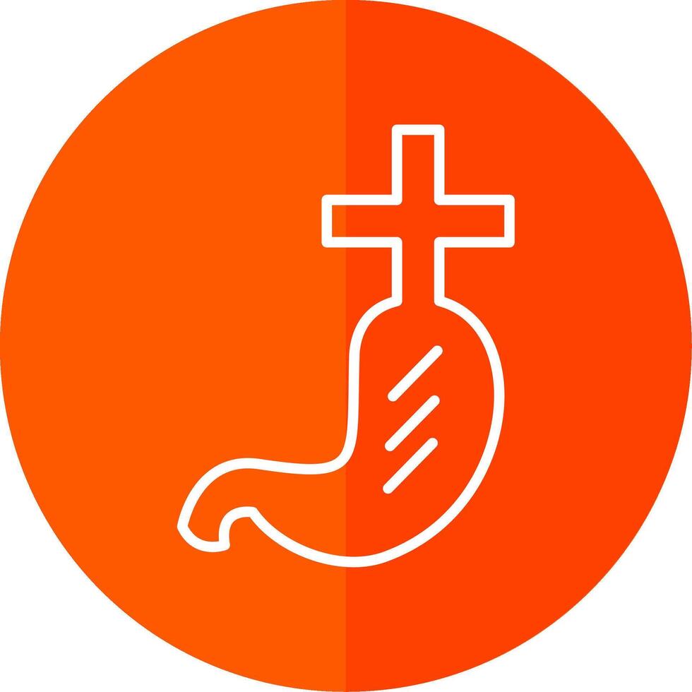 Gastroenterlogy Line Yellow White Icon vector