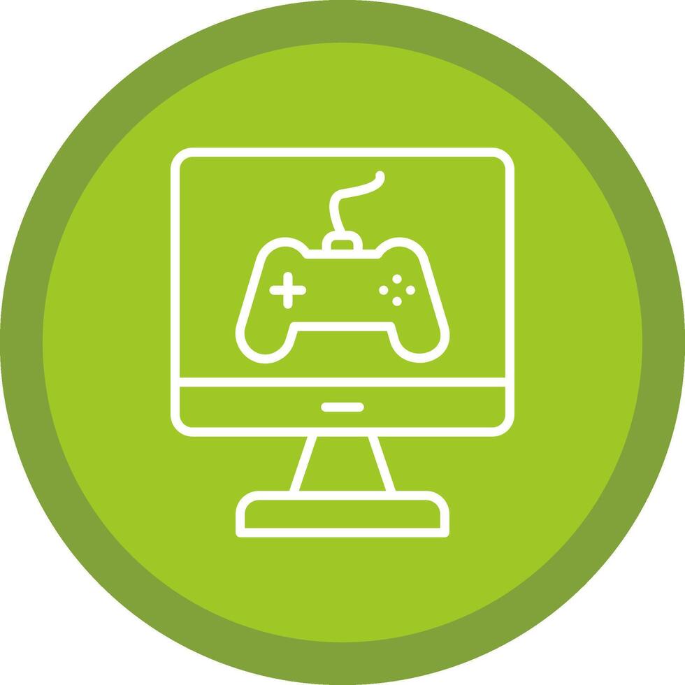 Game Line Multi Circle Icon vector