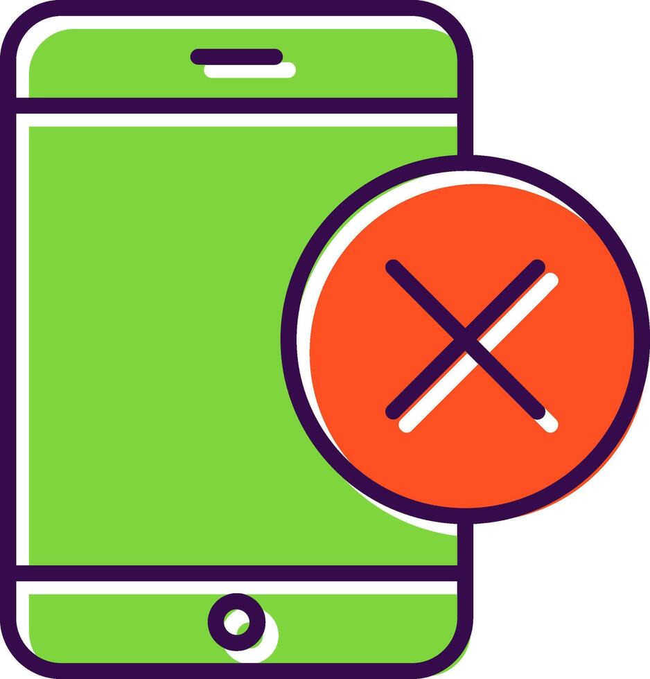 Smartphone filled Design Icon vector
