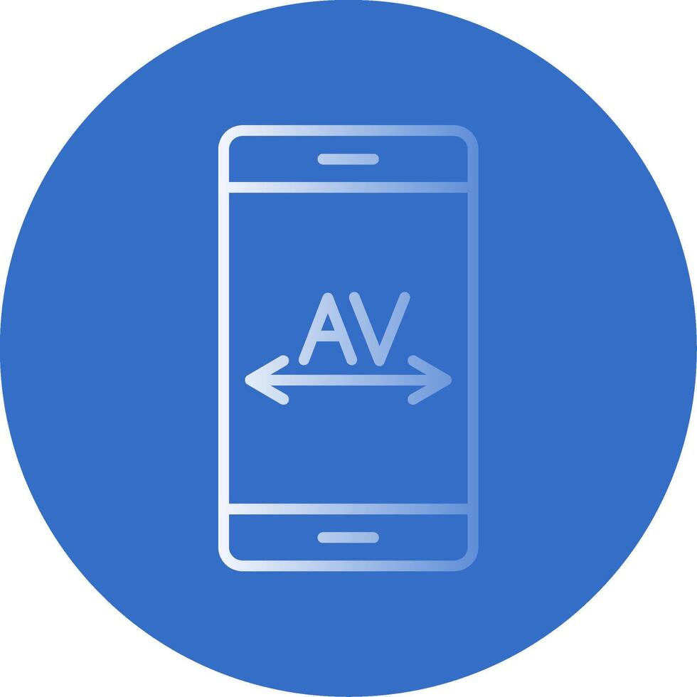 Kerning Flat Bubble Icon vector
