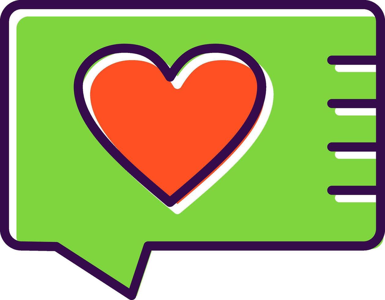 Give Heart filled Design Icon vector