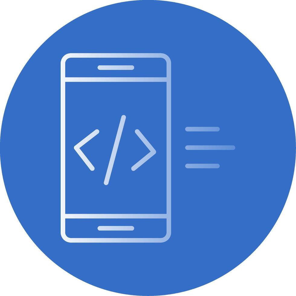 App Development Flat Bubble Icon vector