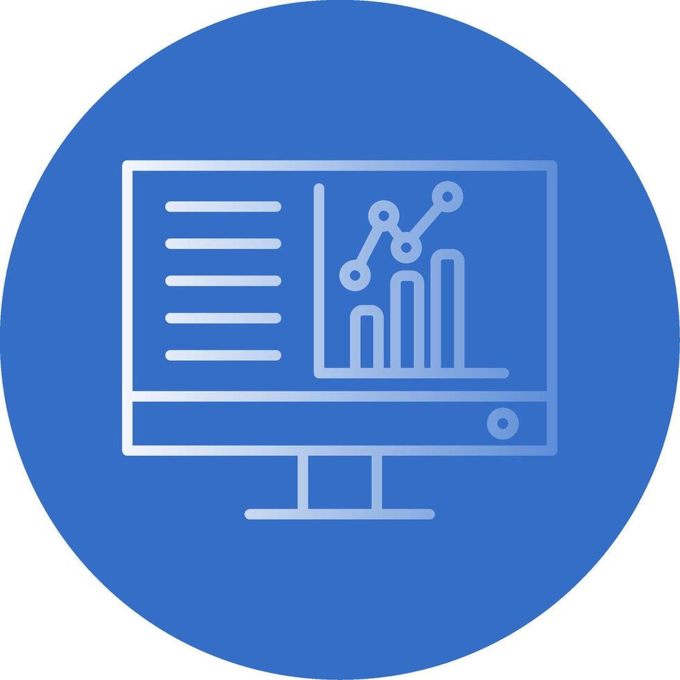Dashboard Flat Bubble Icon vector