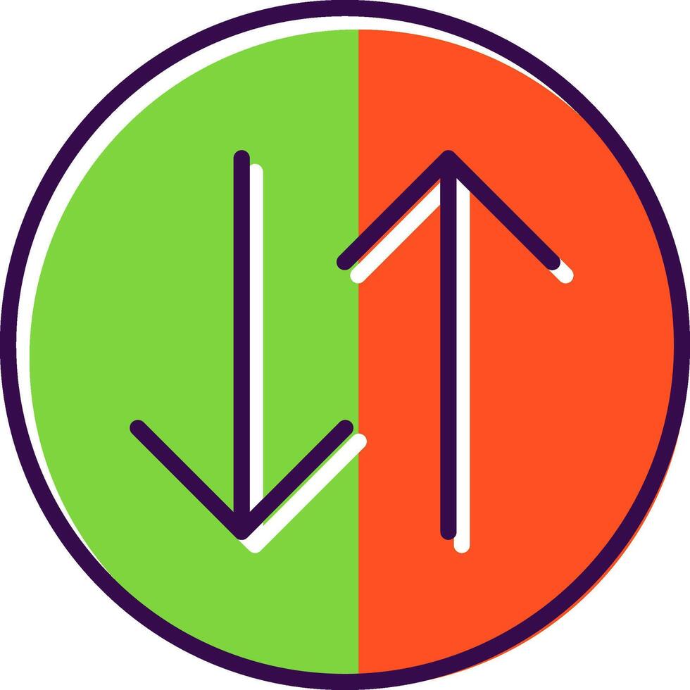 Arrows filled Design Icon vector