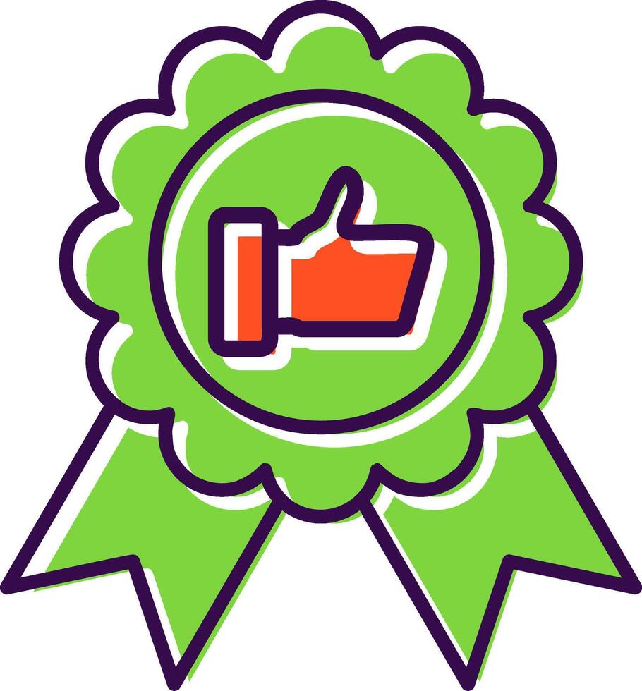 Achievement filled Design Icon vector