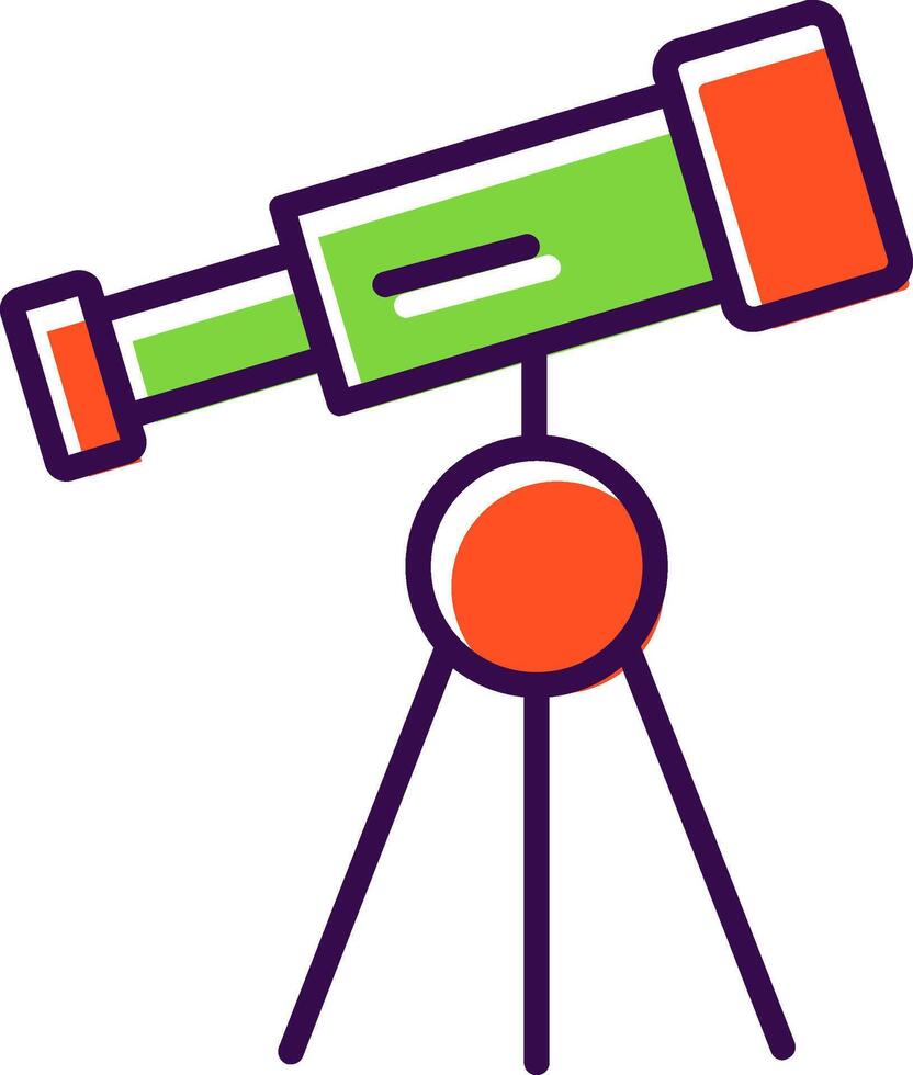 Telescope filled Design Icon vector