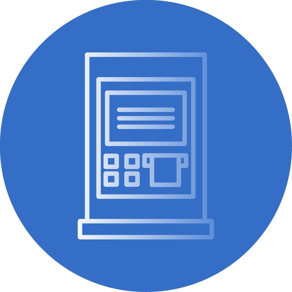 Atm Flat Bubble Icon vector