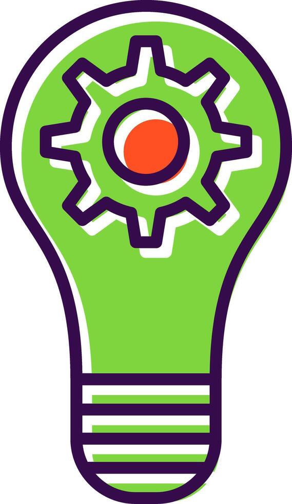 Creativity filled Design Icon vector
