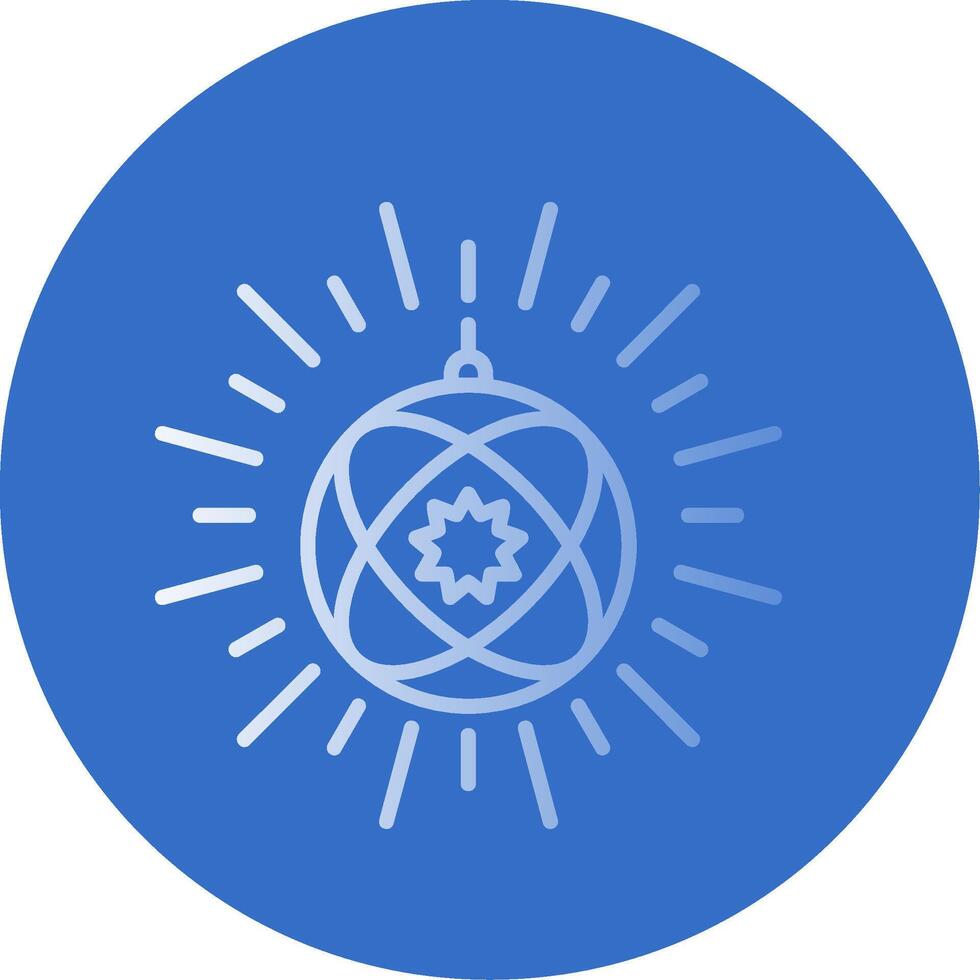 Disco Light Flat Bubble Icon vector