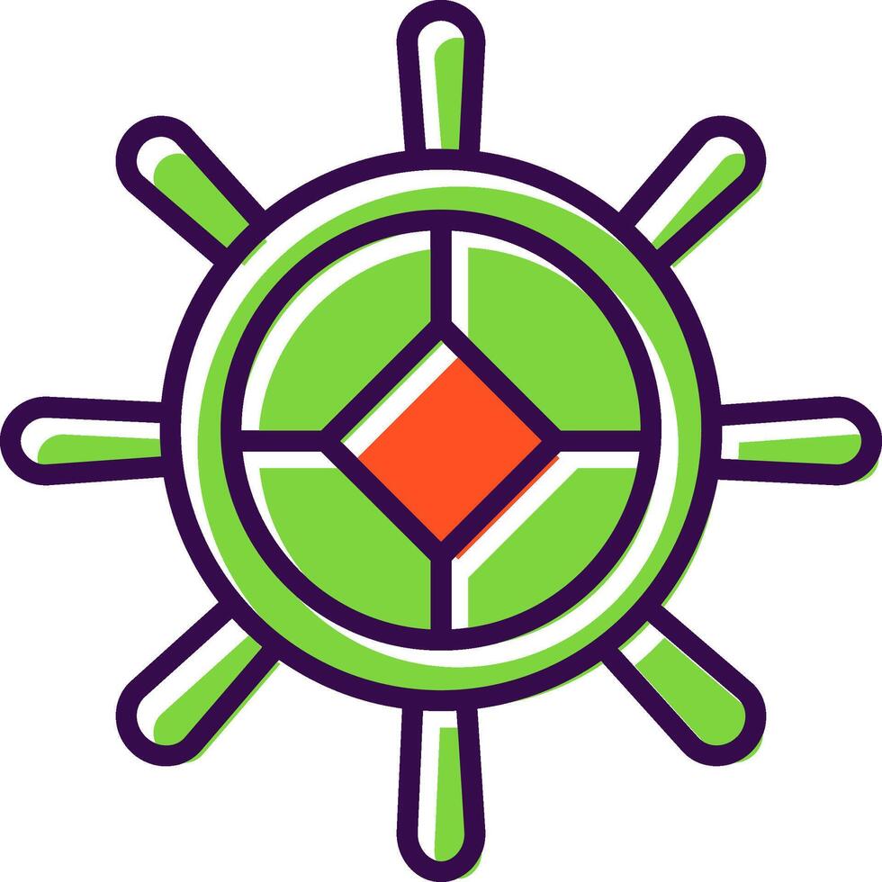 Helm filled Design Icon vector
