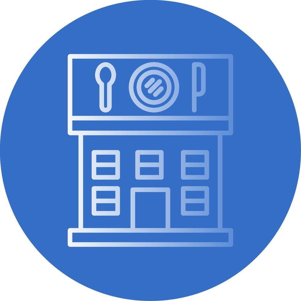 Restaurant Flat Bubble Icon vector