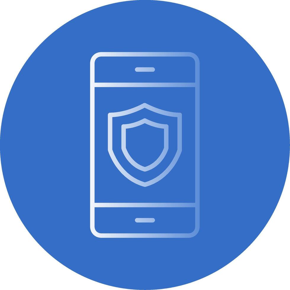 Security Flat Bubble Icon vector