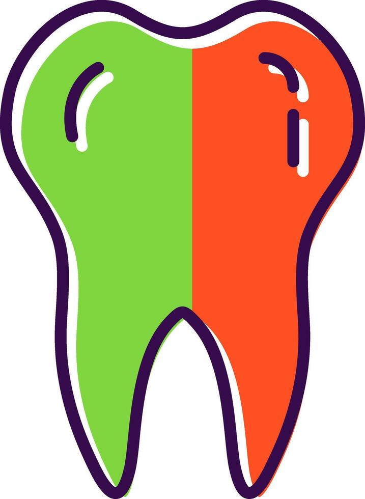 Tooth filled Design Icon vector