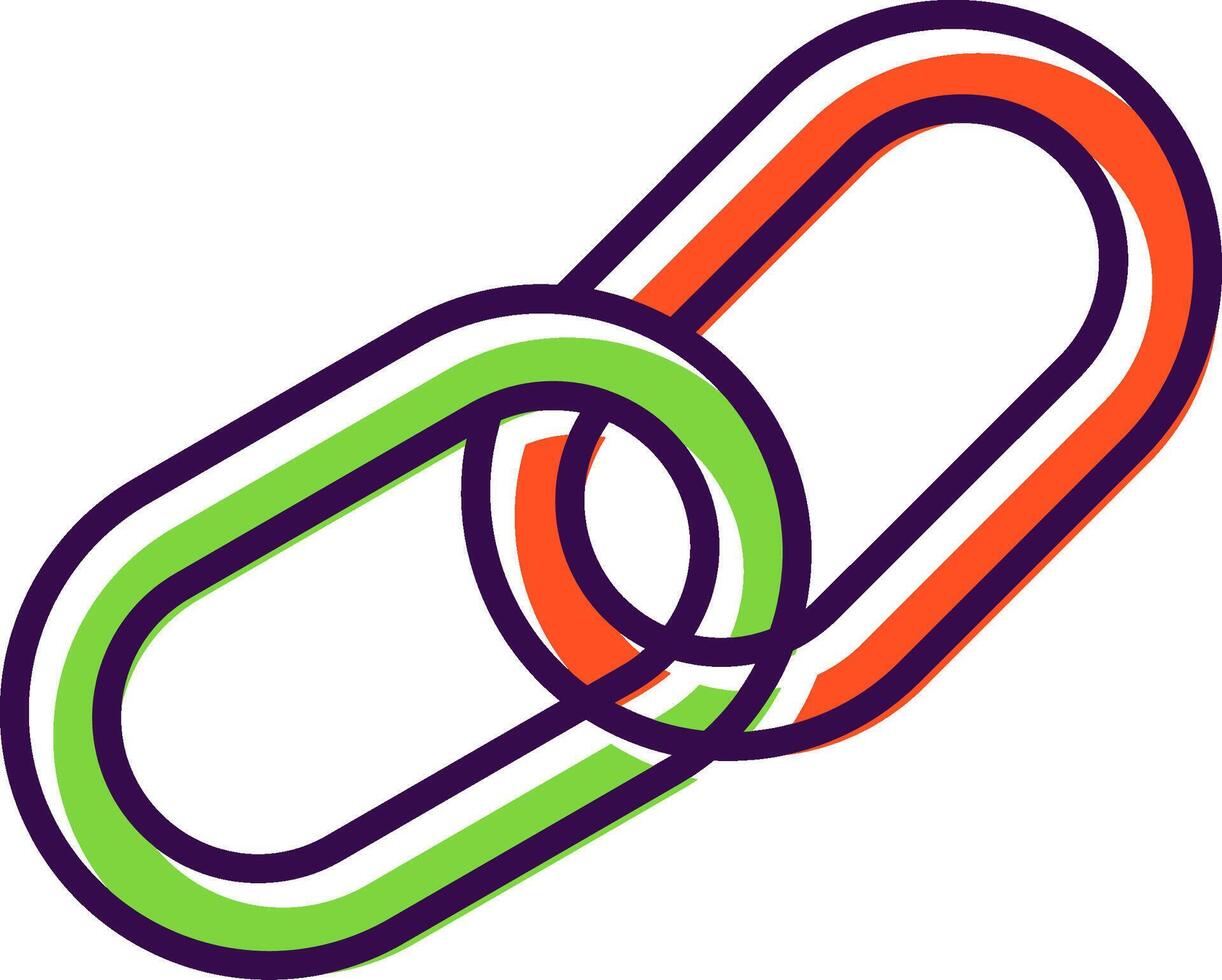 Chain filled Design Icon vector
