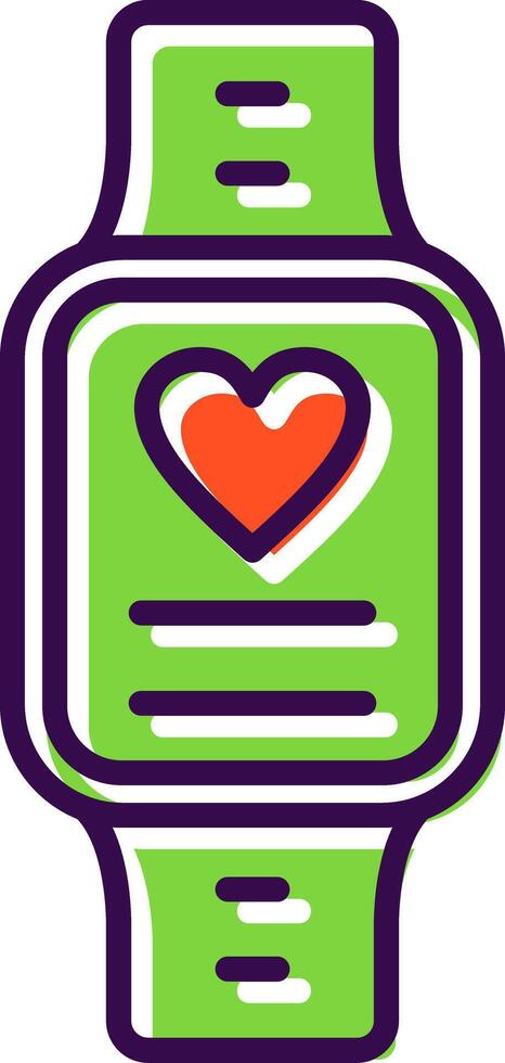 Watch filled Design Icon vector