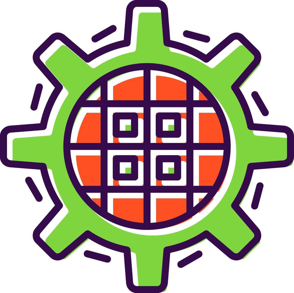 Kanban filled Design Icon vector