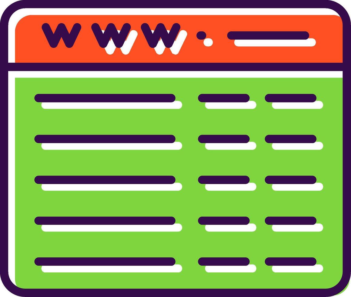 Web Programming filled Design Icon vector