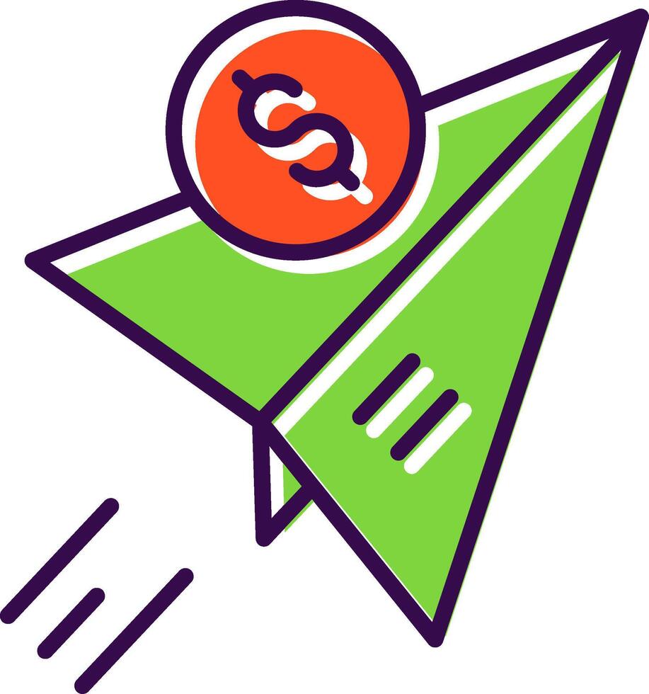 Send Money filled Design Icon vector
