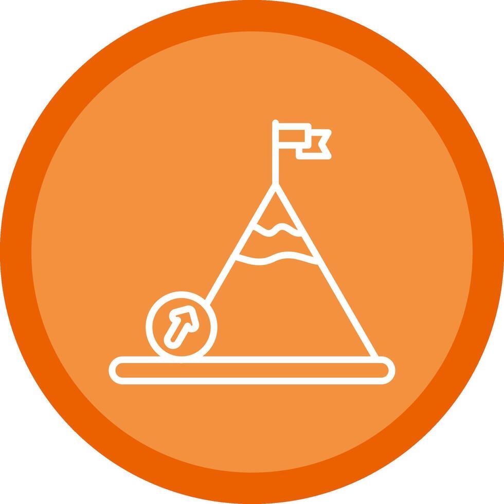 Boulder Line Multi Circle Icon vector