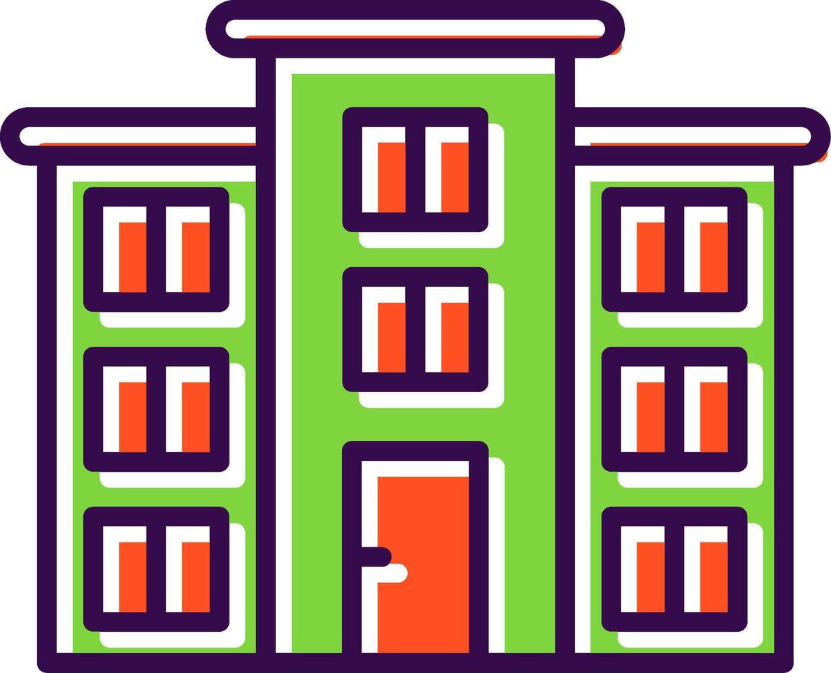 Flat filled Design Icon vector