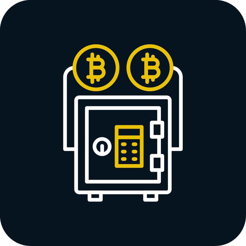 Proof Stake Line Red Circle Icon vector