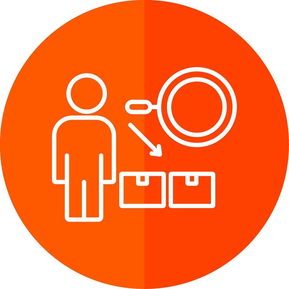 Product Supervision Line Yellow White Icon vector