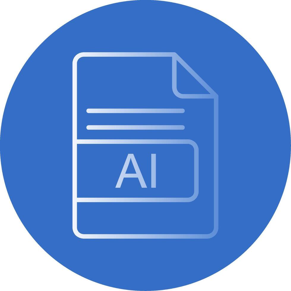 ai archivo formato plano burbuja icono vector