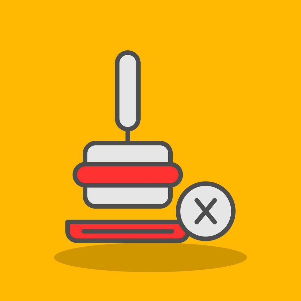 Coffee Tamper Filled Shadow Icon vector