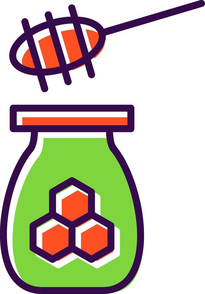 Honey filled Design Icon vector
