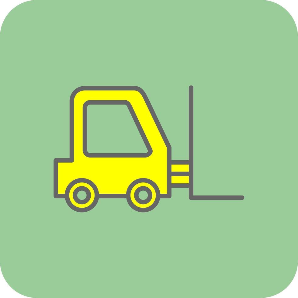 Lifter Filled Yellow Icon vector