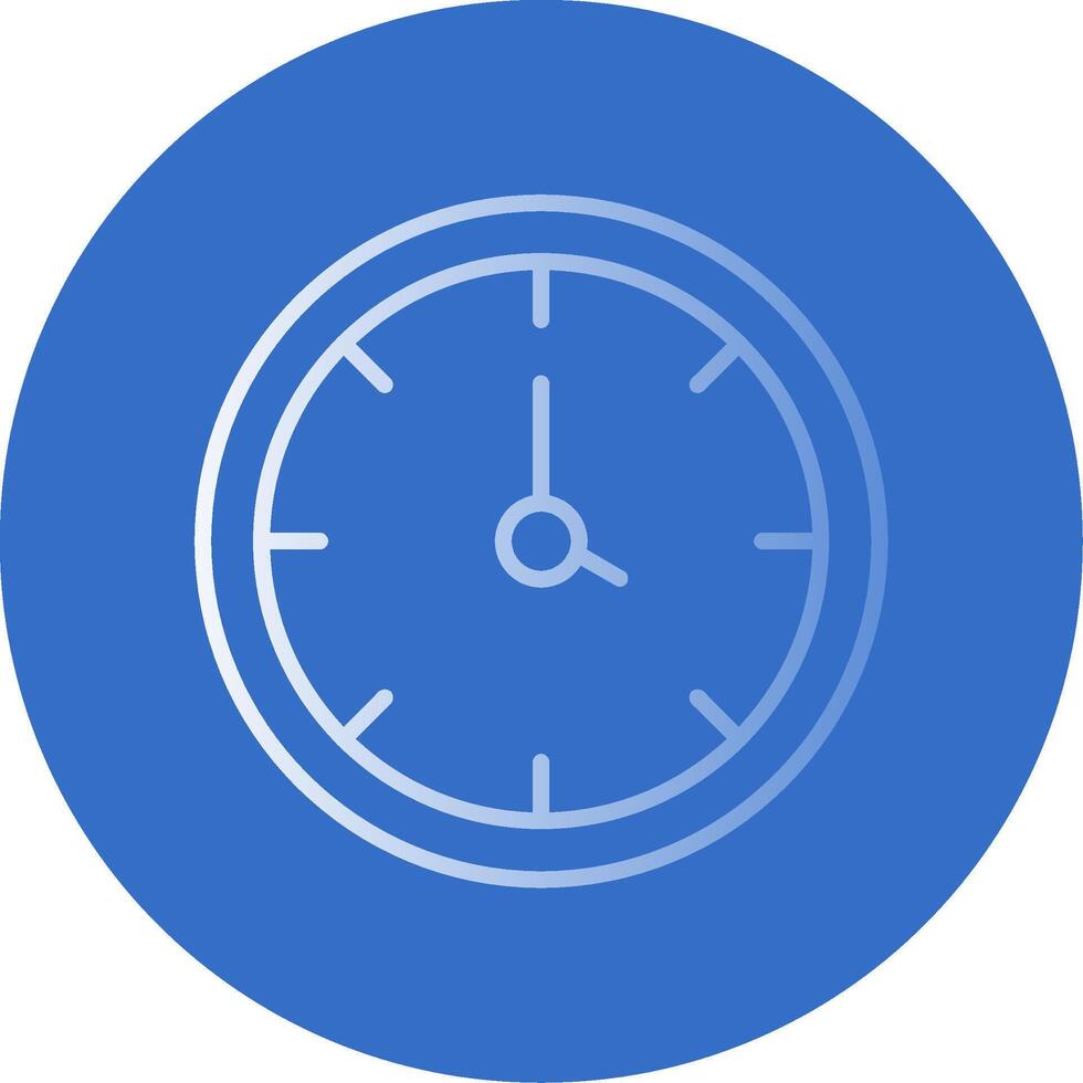 Clock Flat Bubble Icon vector