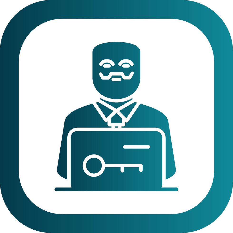 Anonymous Filled Yellow Icon vector
