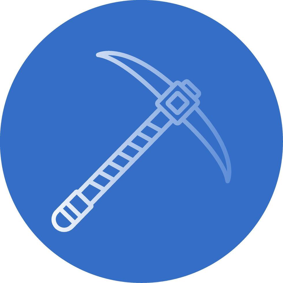 Pickaxe Flat Bubble Icon vector