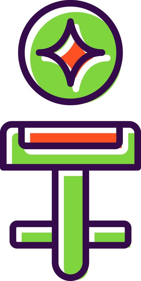 Cufflinks filled Design Icon vector