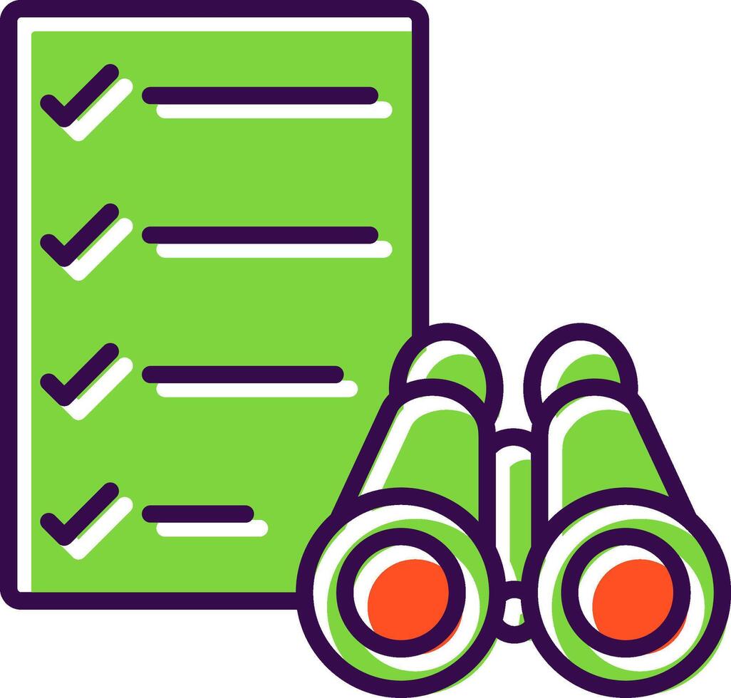 Scope filled Design Icon vector