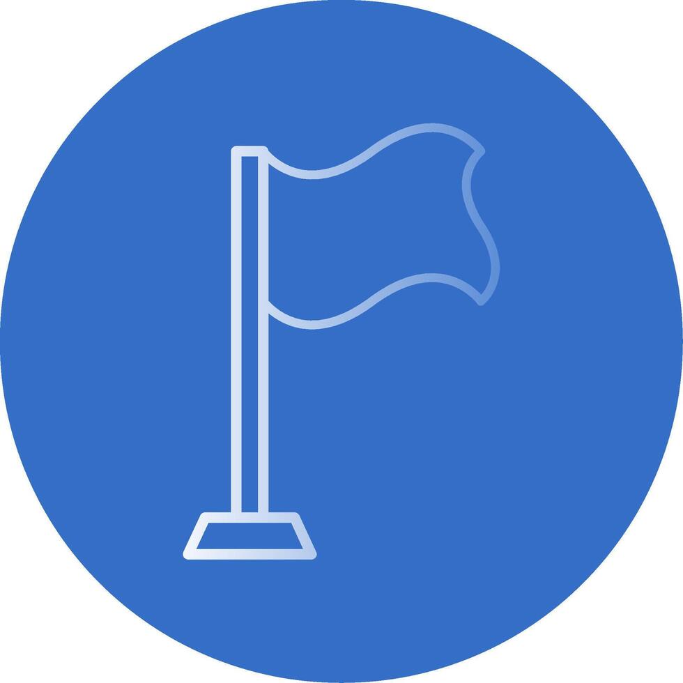 Flag Flat Bubble Icon vector