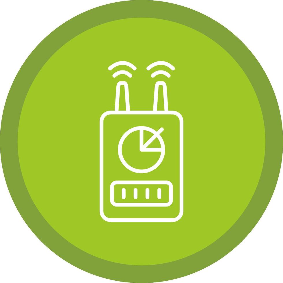 Device Line Multi Circle Icon vector