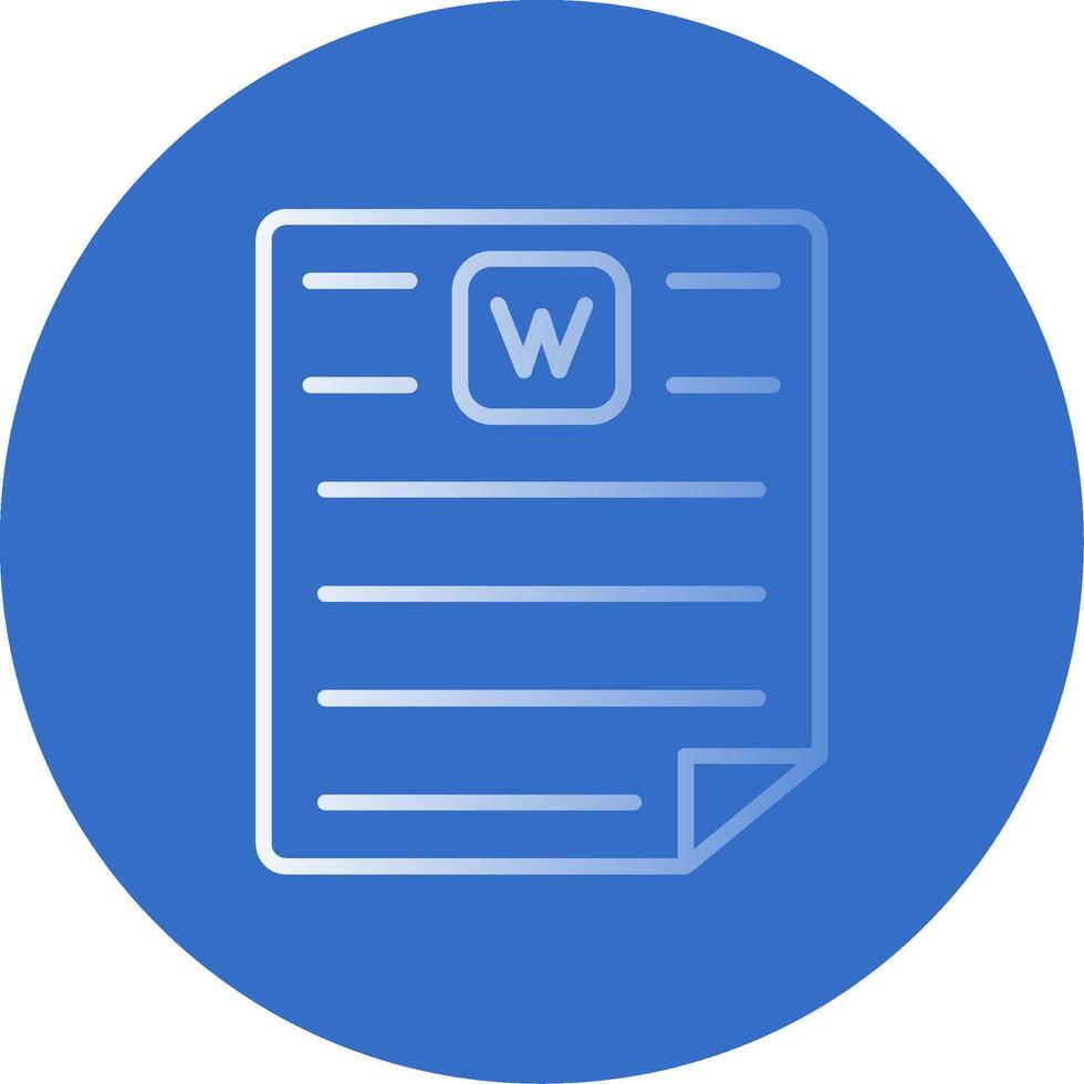 Word Flat Bubble Icon vector
