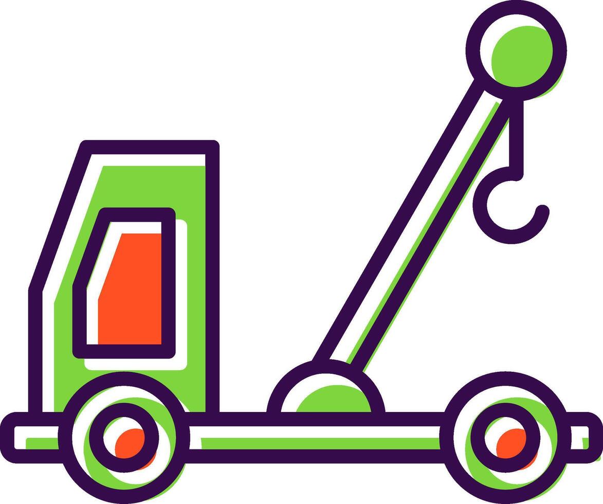 Lift Truck filled Design Icon vector