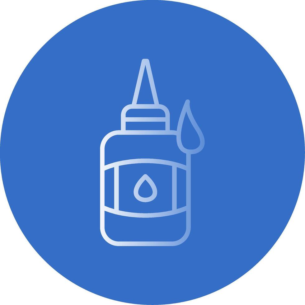 Glue Flat Bubble Icon vector
